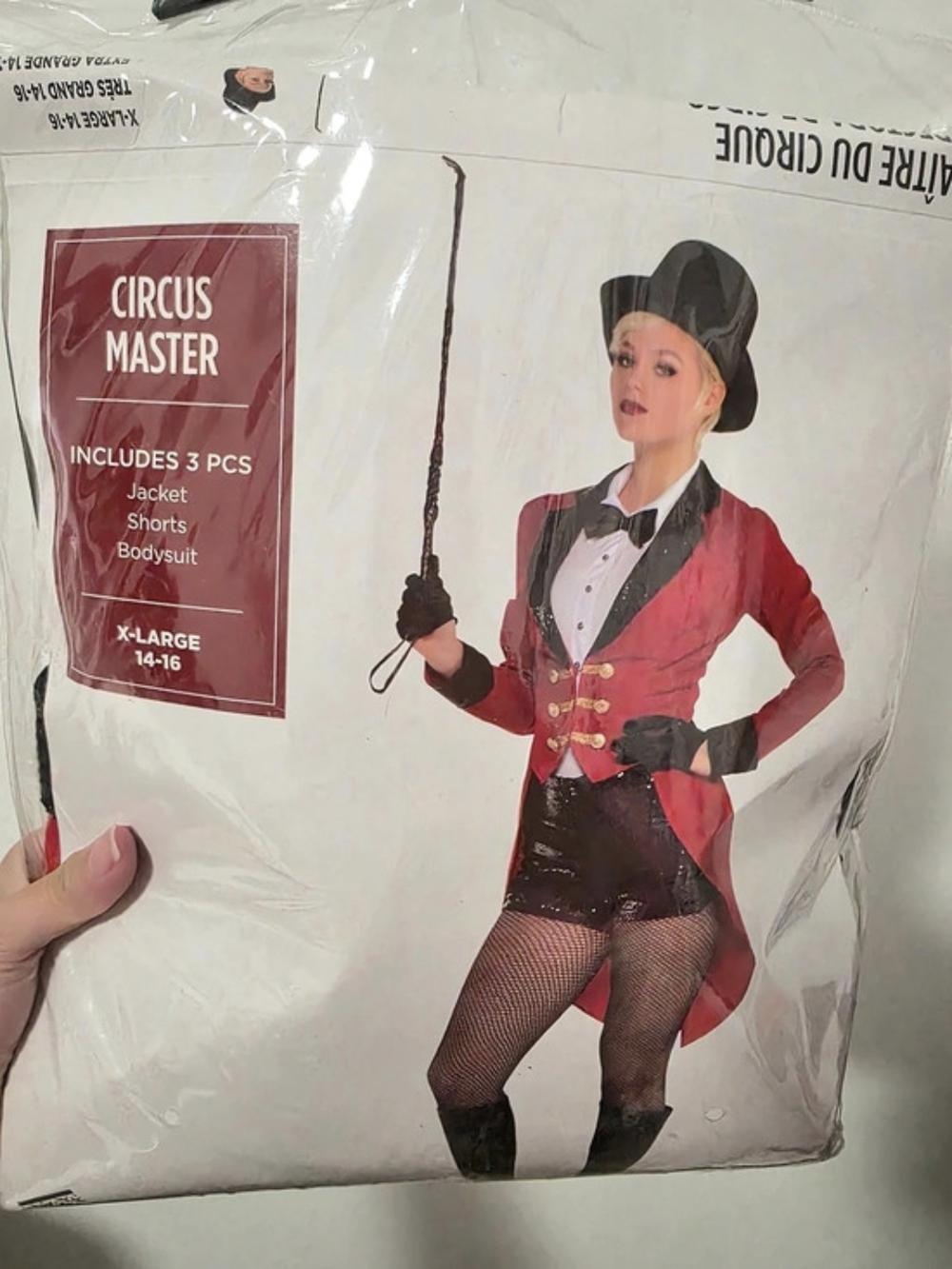 Amscan Circus Master Costume Red & Black XL